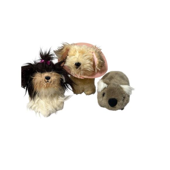 American Girl OG Pets Lot 2 Dogs & Koala Plush Yorki Terrier W Cone Bow Bundle - Picture 9 of 9